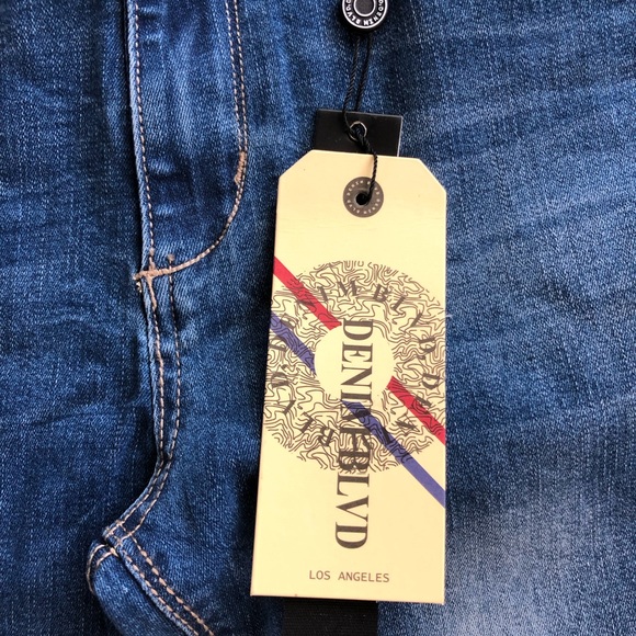 Frayed Glitter Trim High Waist Ankle Skinny Jeans - Picture 10 of 11